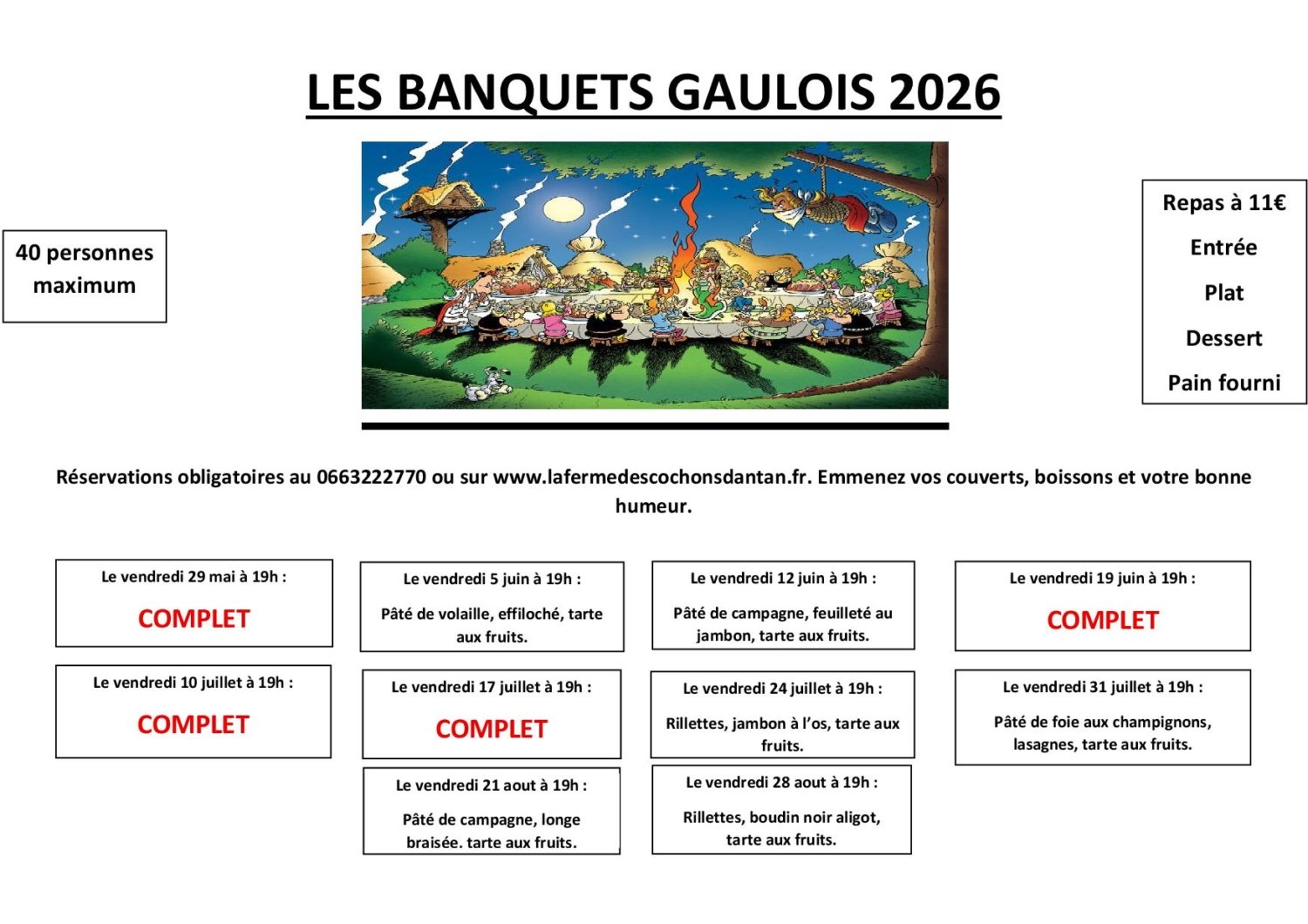 LE BANQUET GAULOIS 2026