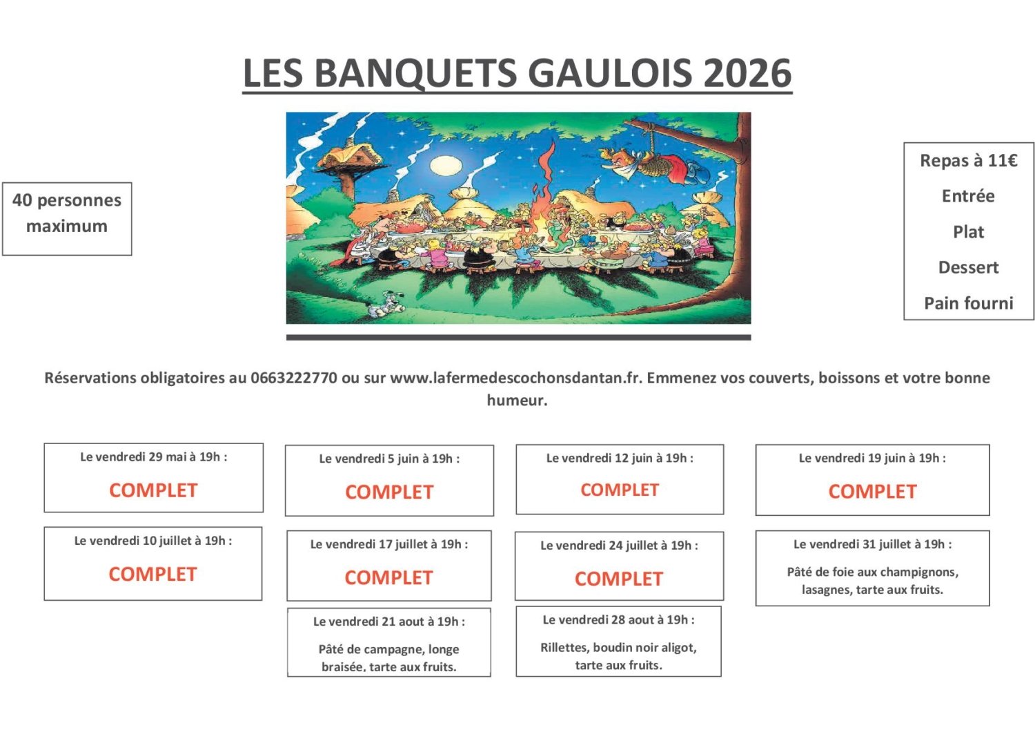 LE BANQUET GAULOIS 2026