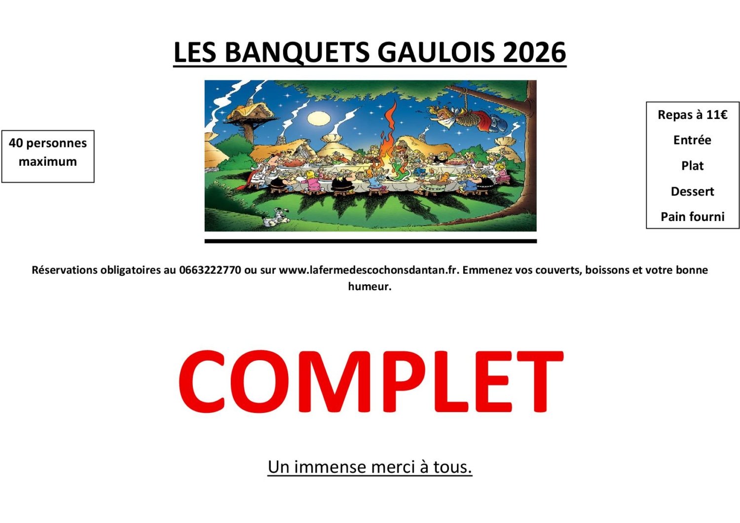 LE BANQUET GAULOIS 2026